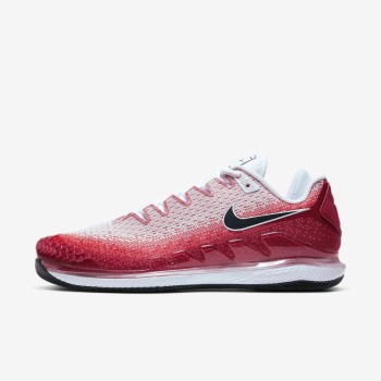 Nike Court Air Zoom Vapor X Knit - Férfi Teniszcipő - Piros/Piros/Fehér